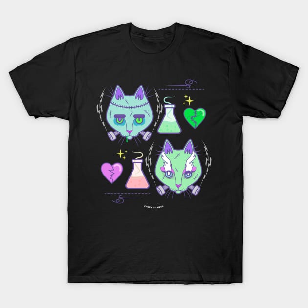 Frankenkitties T-Shirt by Crowtesque